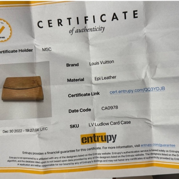 Louis Vuitton Yellow Epi Card/Coin Case - Picture 11 of 11